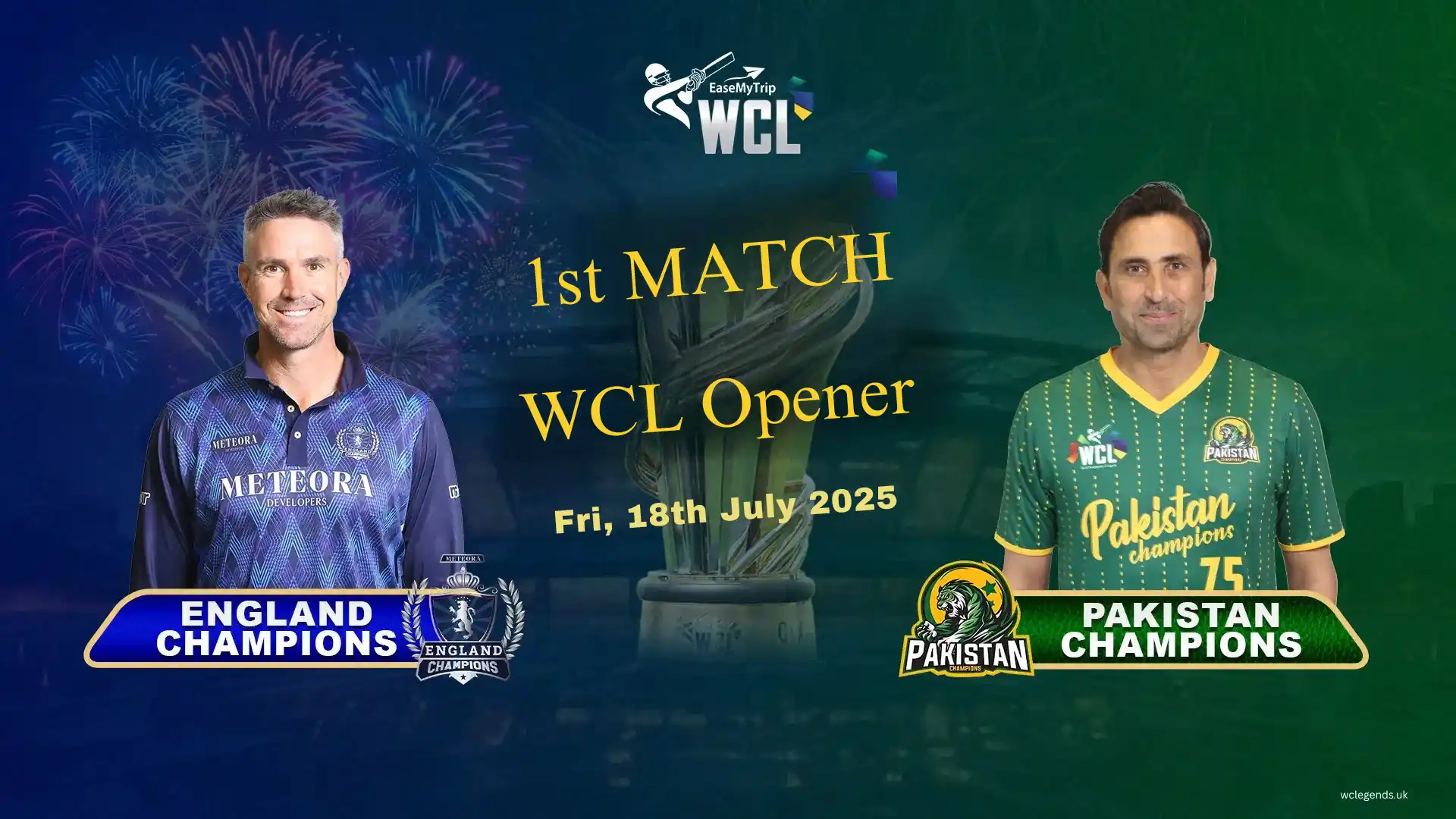 England vs Pakistan Champions: WCL 2026 Match Centre � World Championship of Legends
