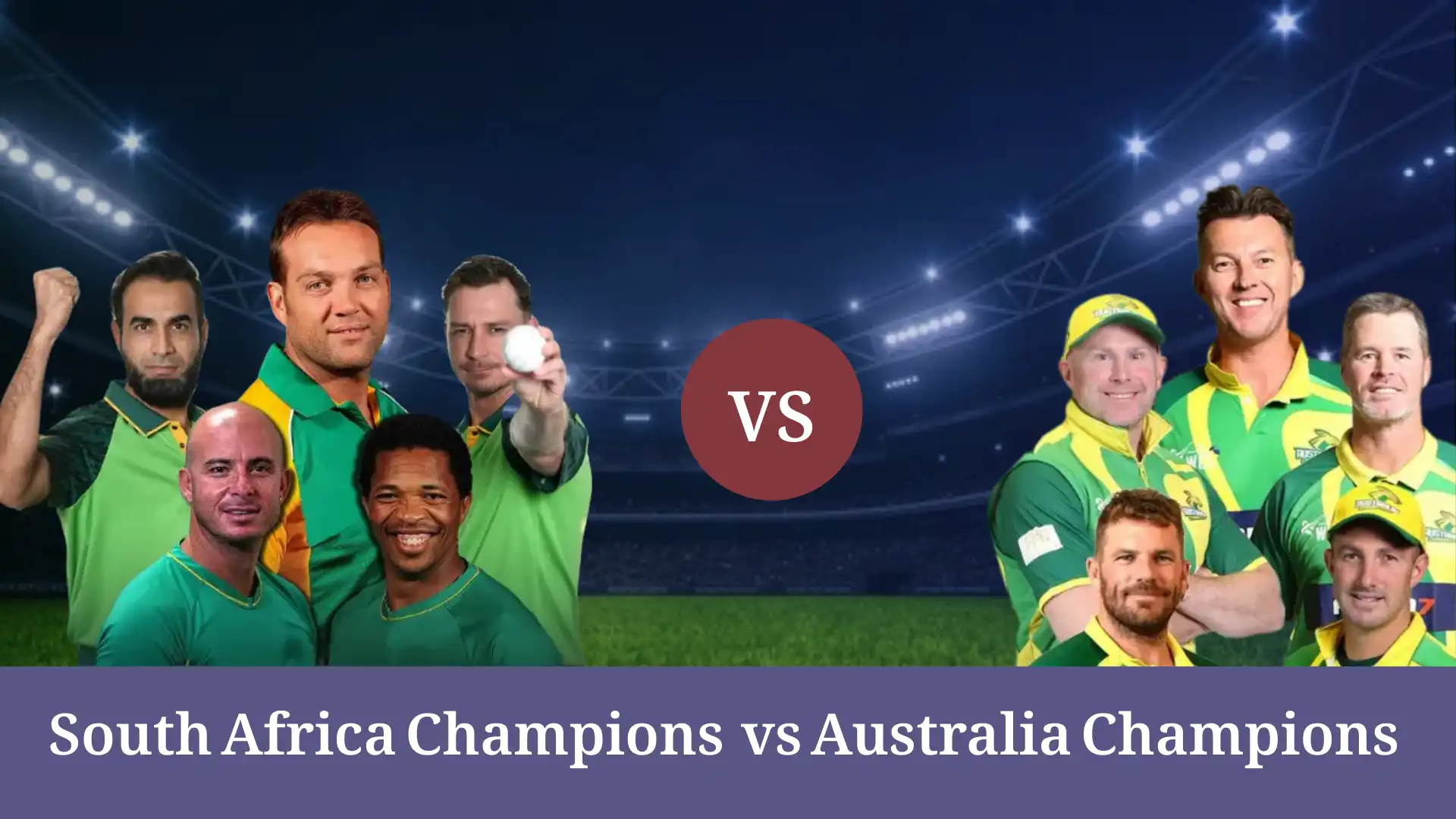 Australia vs S Africa Champions: WCL 2026 Match Centre � World Championship of Legends