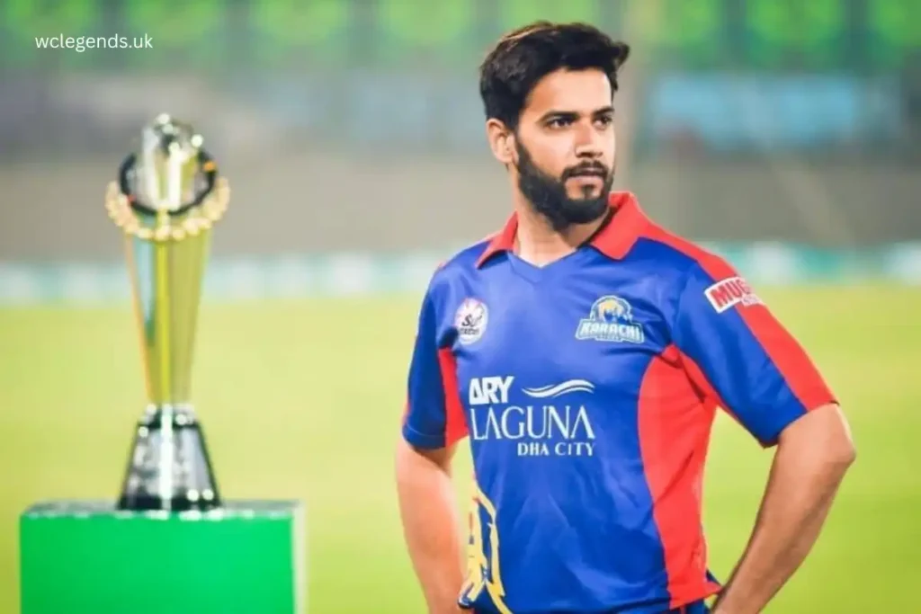Imad with Karachi Kings Trophy