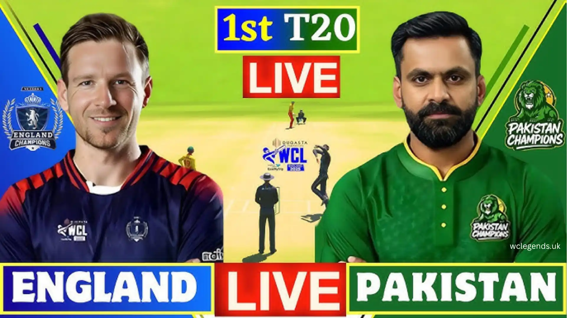 Pakistan Champions Set 161 for England in WCL 2025 Opener · World Championship of Legends