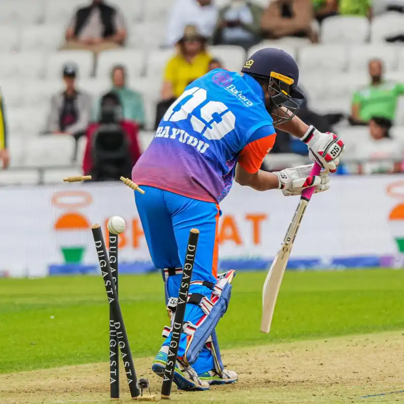 Australia Edge India Champions in Last-Ball Thriller at Headingley 1 Rayudu clean bowled