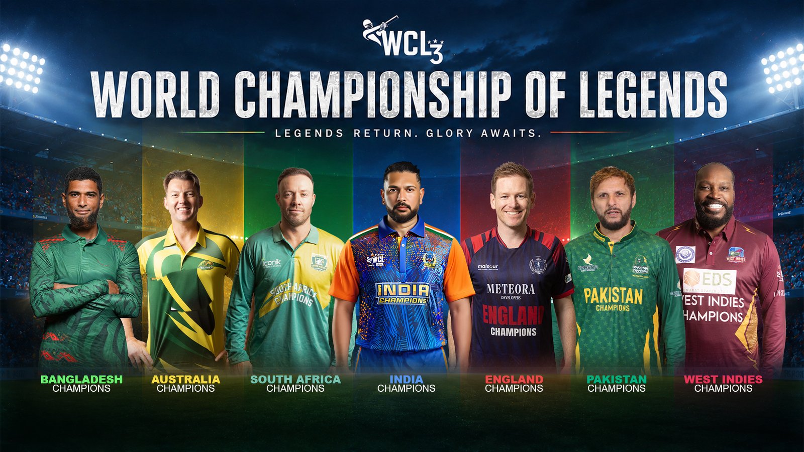 World Championship of Legends players featured for Season 3